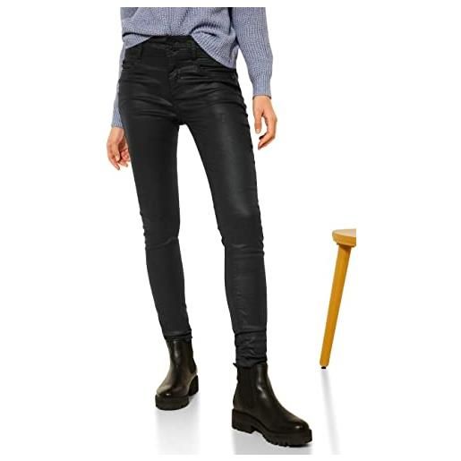 Street One 374468 jeans, elegante rivestimento nero, 26w x 32l donna