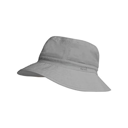 iQ-UV protezione uv cappello da sole bucket riciclato, grau, taglia unica