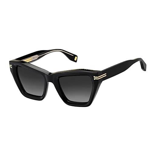 Marc Jacobs jar mj 1001/s 807/9o black sunglasses unisex acetate, standard, 51 occhiali, donna