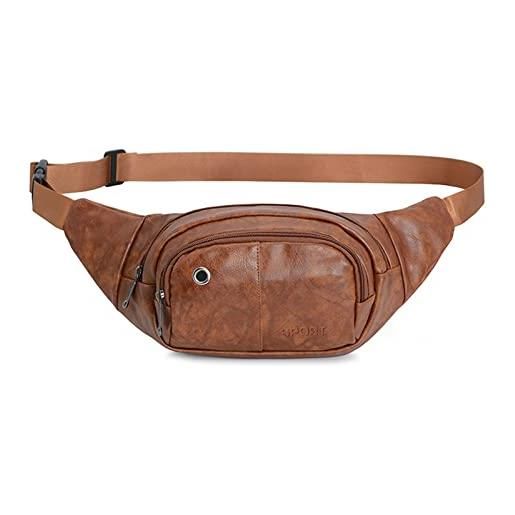 Marsupio Donna Olografico Impermeabile – Borsa A Vita Rosa Con Tasche Multiple, Per Escursioni E Viaggi, Taglia L