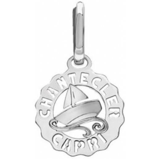 Chantecler mono orecchino mini logo barca in argento