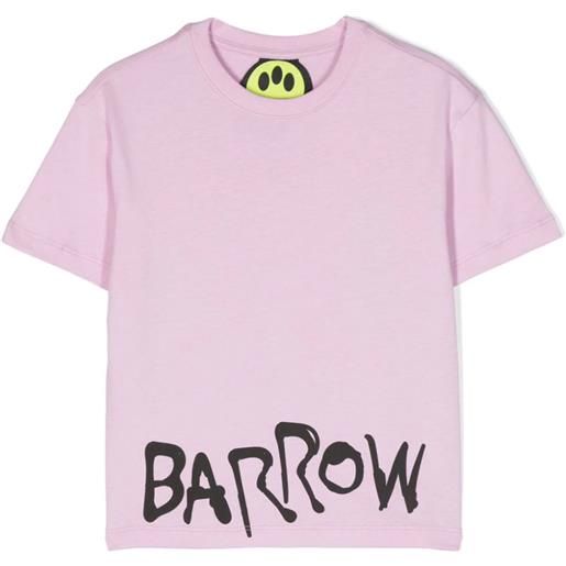 Barrow Kids t-shirt in cotone rosa