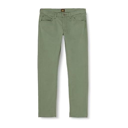 Lee daren zip fly, jeans uomo, verde (olive grove 001), 34w / 32l