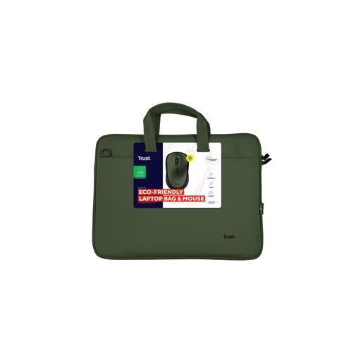 TRUST borsa laptop e mouse 16" verde 24989 bologna_TRUST