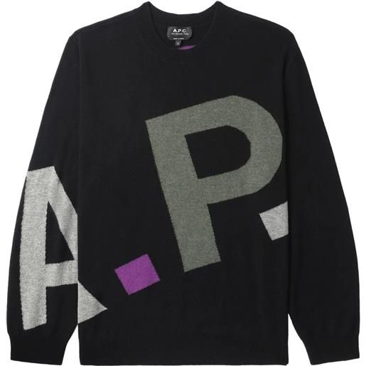 A.P.C. pullover con logo
