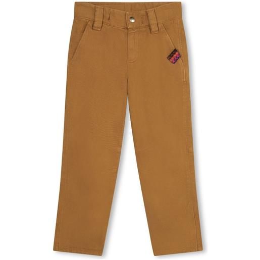 LANVIN KIDS pantalone chino con applicazione