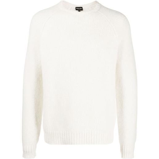 Giorgio Armani maglione con ricamo - bianco