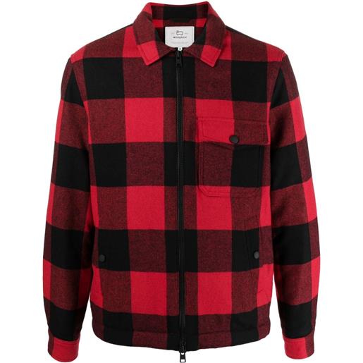 Woolrich giacca-camicia a quadri - rosso