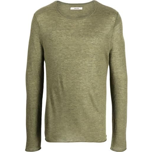 Zadig&Voltaire maglione girocollo teiss - verde