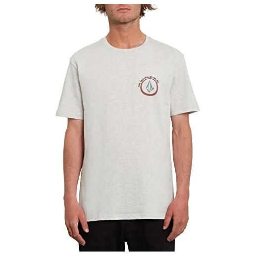 Volcom - t-shirt fisheye bone heather uomo - uomo - beige