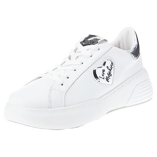Love Moschino sneakers donna, bianco, 35 eu