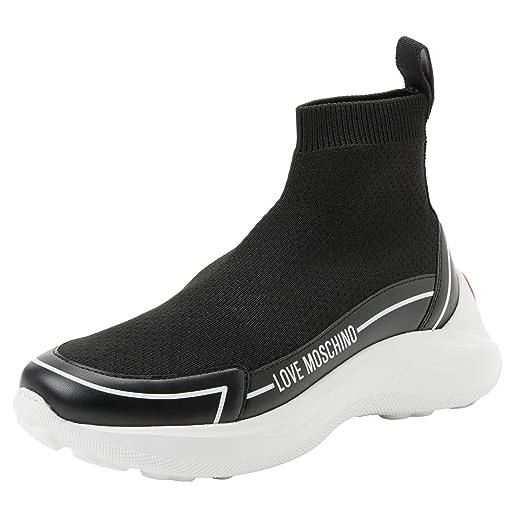 Love Moschino sneakers donna, nero, 40 eu