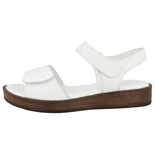 CAPRICE 9-9-28222-20, sandali piatti donna, bianco (bianco), 39 eu
