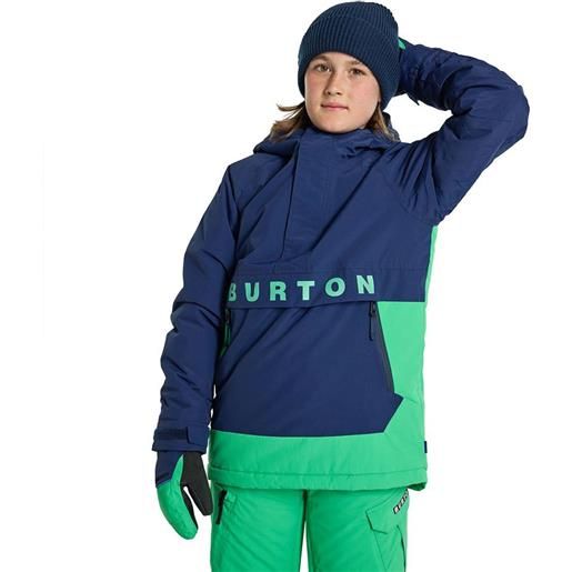 Burton frostner 2l hood jacket blu l ragazzo