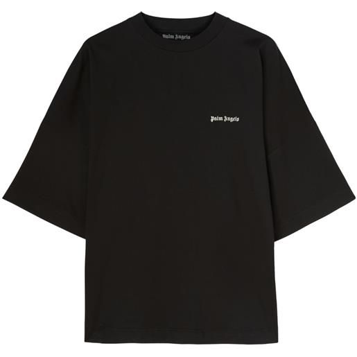 Palm Angels t-shirt con ricamo - nero