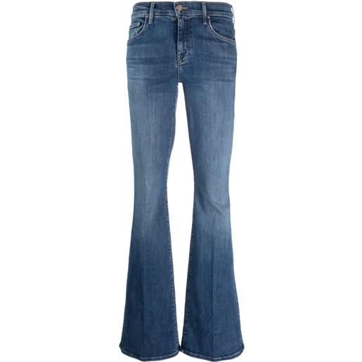 MOTHER jeans svasati the double insider heel - blu