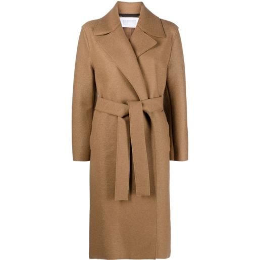 Harris Wharf London cappotto monopetto con cintura - marrone