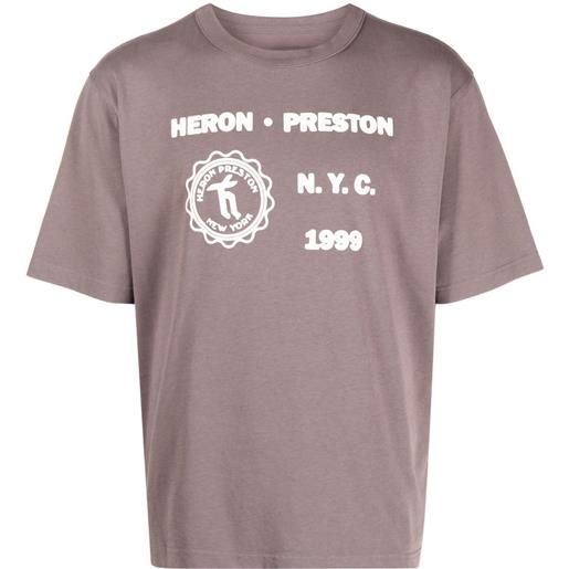 Heron Preston t-shirt medieval heron - grigio