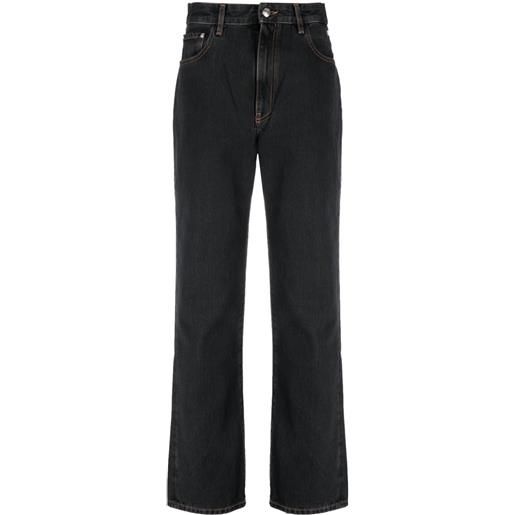 Gcds jeans con strass - nero