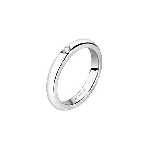 Morellato anello unisex, collezione love rings, in acciaio, cristallo - sna46