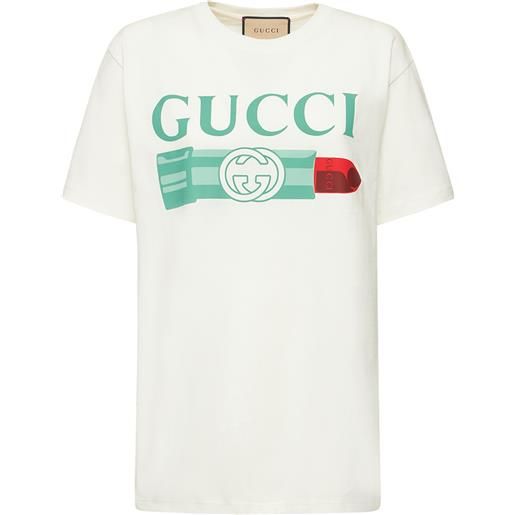GUCCI t-shirt oversize g-loved in cotone