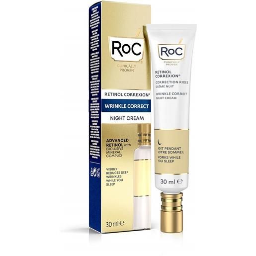 ROC OPCO LLC roc retinol correction wrinkle correct crema notte intensiva - crema viso antiage - 30 ml