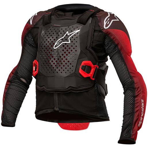 Alpinestars bionic tech kids protective jacket rosso, nero l-xl