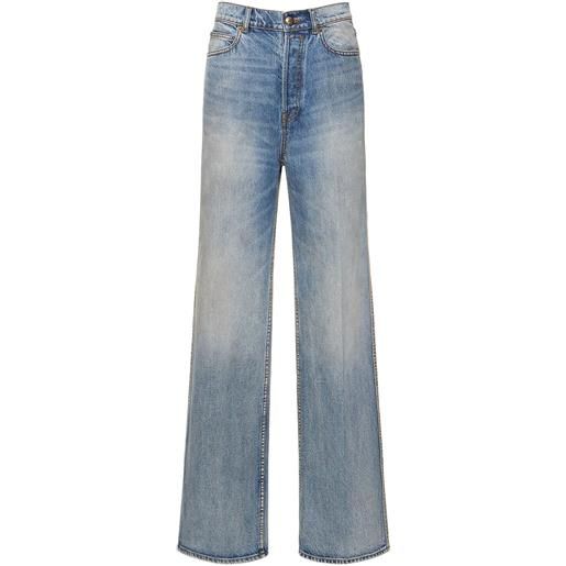 ZIMMERMANN jeans larghi dritti luminosity in denim