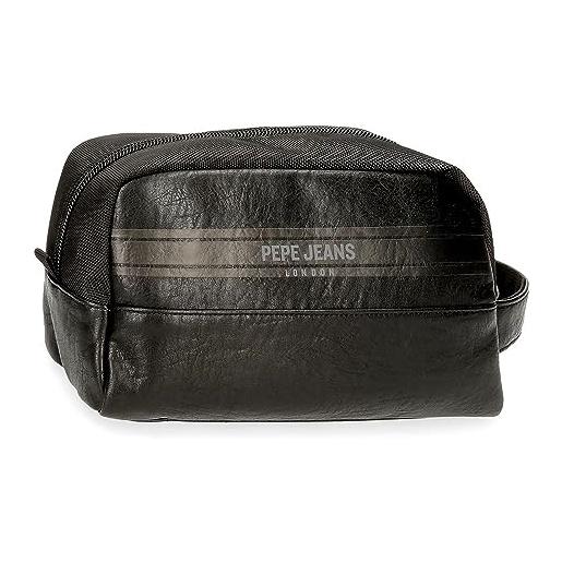 Pepe Jeans horley borse a tracolla e trousse marrone, nero, poliestere, diverse dimensioni, nero, taglia unica, trousse