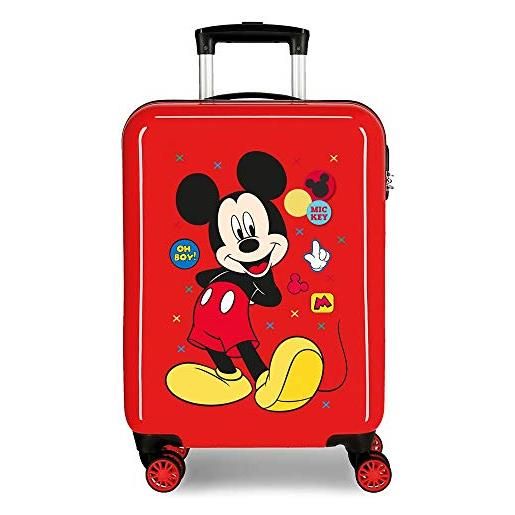 Disney enjoy the day bagagli- bagagli per bambini, 40x55x20 cms, rojo