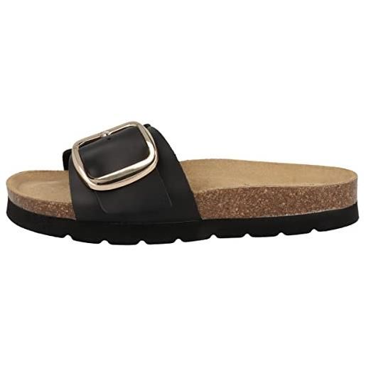 Geox d brionia high, sandal donna, nero, 37 eu