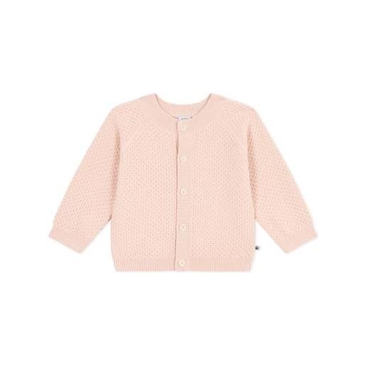 Petit Bateau a08ad, cardigan unisex - bimbi 0-24, rosa saline, 12 mesi