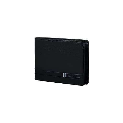 Samsonite flagged slg - portafogli 13 cm, colore: nero, nero (black), porta carte di credito da uomo