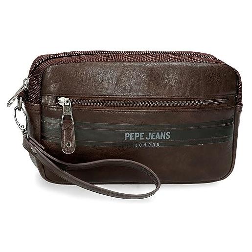 Pepe Jeans horley - borsa messenger da uomo, marrone, taglia unica, borsa a mano