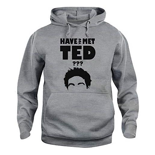 iMage felpa cappuccio have you met ted gioco grigio - s unisex