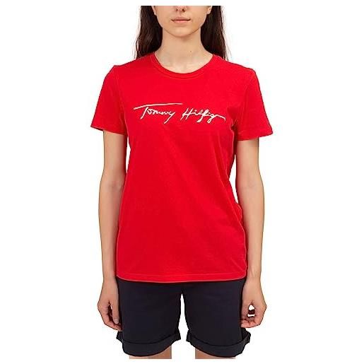 Tommy Hilfiger - t-shirt donna con logo signature - taglia xs