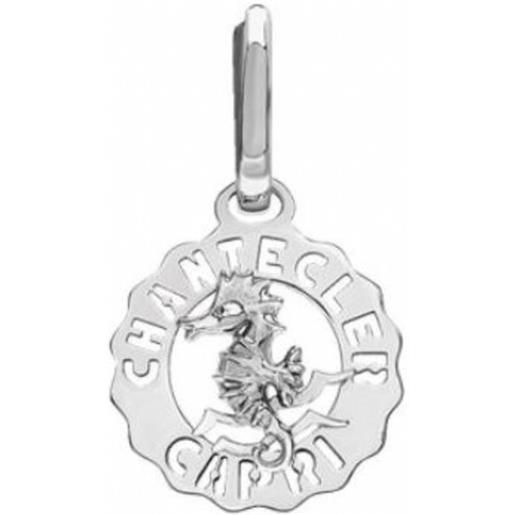 Chantecler mono orecchino mini logo cavalluccio in argento