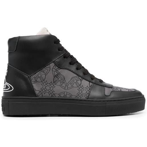 Vivienne Westwood sneakers alte con stampa orb - nero