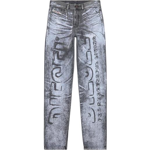Diesel jeans con stampa d-macs 2010 - grigio