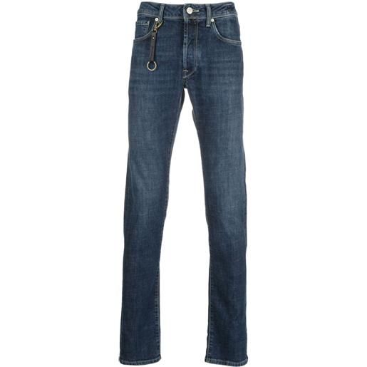 Incotex jeans slim affusolati - blu