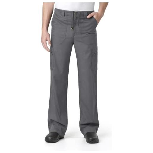 Carhartt men's tall ripstop multi-cargo scrub pant, black, 2x/tall