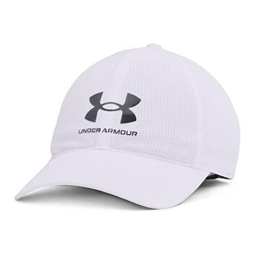 Under Armour men's armour. Vent adjustable hat, pitch gray (012)/black, one size fits most