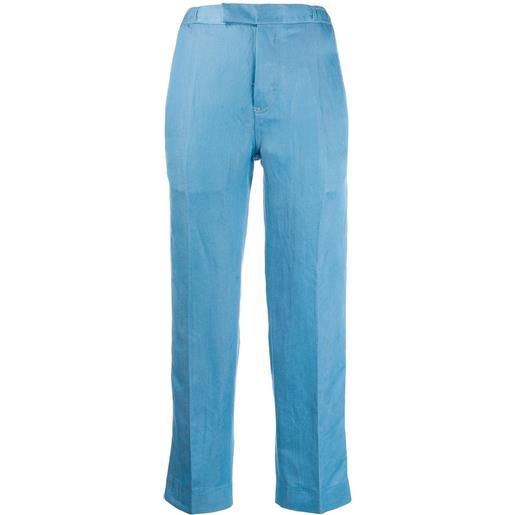 Haider Ackermann pantaloni crop - blu