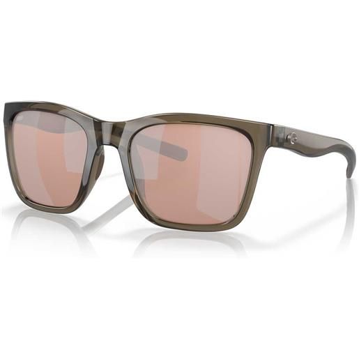 Costa panga mirrored polarized sunglasses oro copper silver mirror 580p/cat2 uomo
