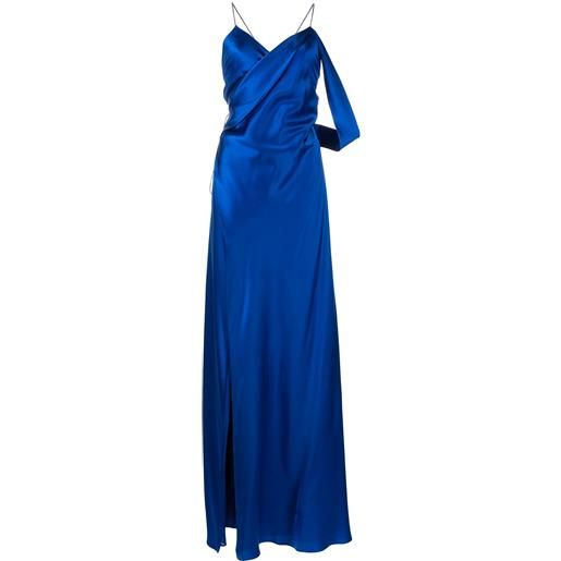 Michelle Mason abito con scollo a v - blu