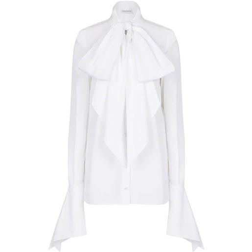 Nina Ricci camicia con fiocco - bianco