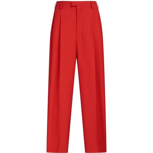 Marni pantaloni tropical sartoriali - rosso