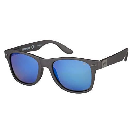 Caterpillar blinding polarized sunglasses square, rubberized matte gray, 54 mm
