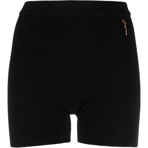 Jacquemus shorts con logo - nero