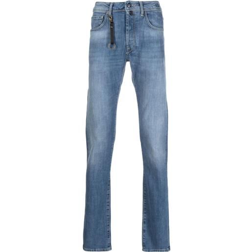Incotex jeans slim affusolati - blu